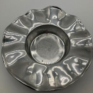 Beatriz Ball Vento Wine Coaster Polished Ruffled Aluminum Made in Mexico 6491